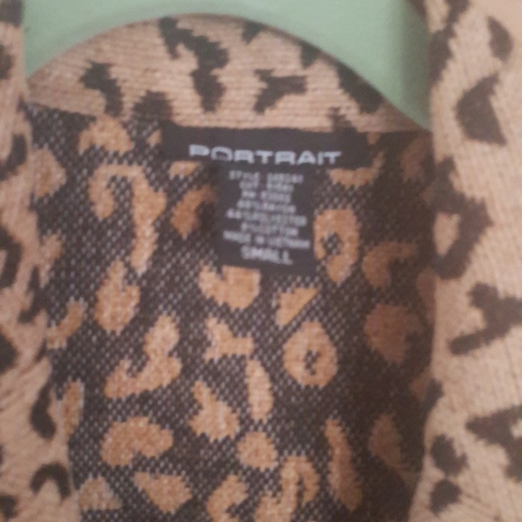 PORTRAIT ANIMAL PRINT BLAZER- SIZE - Picture 4 of 6
